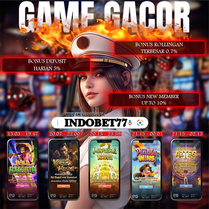 INDOBET77 ⚡ Daftar Link Situs Slot Thailand Bet 100 Perak Super Gacor Hari Ini